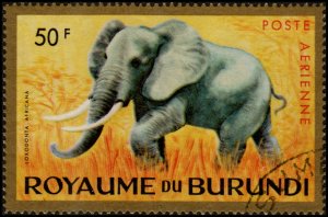 Burundi C7 - Cto - 50fr Elephant (1964) (cv $0.75) +