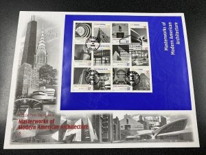 FDC 3910 Masterworks of Modern American Architecture Sheet On ArtCraft Cover