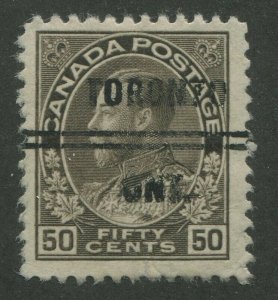 CANADA PRECANCEL TORONTO 10-120