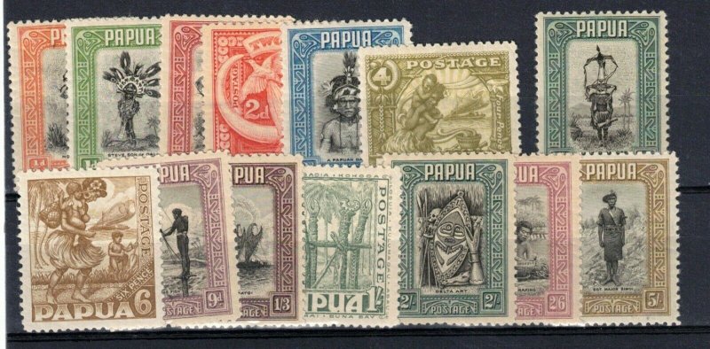 Papua #94 - #107 Very Fine Mint Original Gum Hinged Set