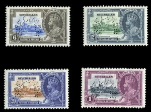 Seychelles #118-121S (SG 128-131s) Cat£170, 1935 Silver Jubilee, set of four...