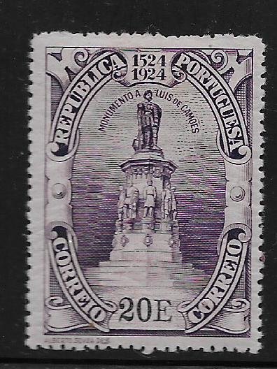 PORTUGAL   345  MINT HINGED, MONUMENTS OF CAMOENS,  1924