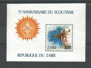 1985 Scouts Zaire 75th anniversary BadenPowell SS