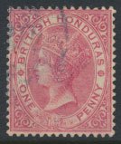 British Honduras SG 18 SC # 14 Used Rose  wmk Crown CA see scans and details