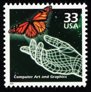 US 3191f MNH VF 33 Cent  Computer Arts & Graphics Celebrate the C...