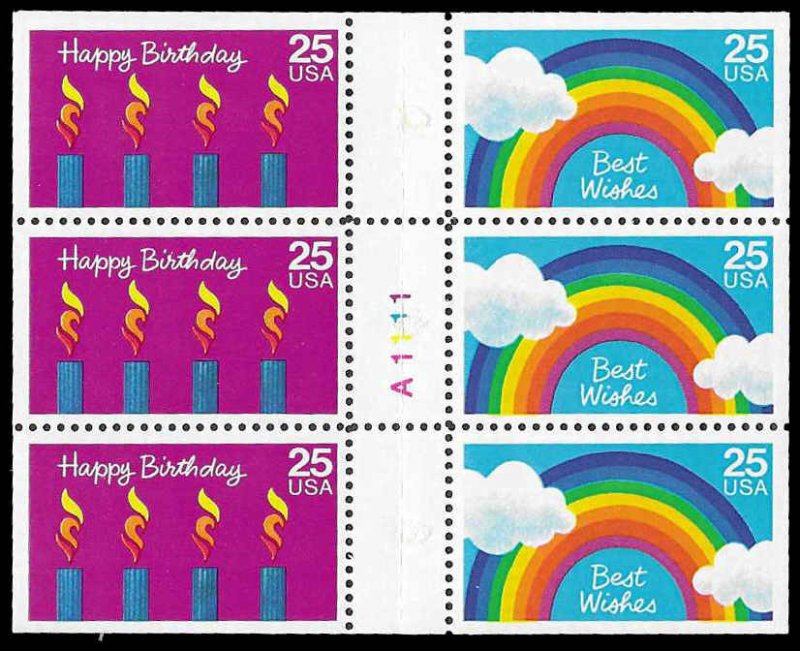 PCBstamps   US #2395/2396a Bk Pane  $1.50(6x25c)Special Occasions, MNH, (2)