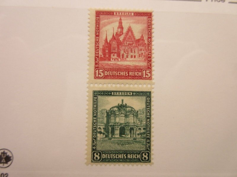 GERMANY Zusammendrucke Michel S90 MINT HINGED Lot9 Cat €24