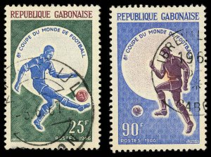 GABON Sc 195-95 VF/USED - 1966 World Cup Soccer Championships, England