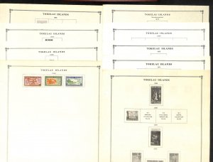 Tokelau Islands Stamp Collection on 11 Scott International Pages, 1948-1983 