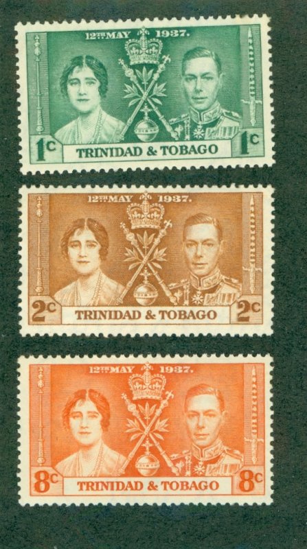 TRINIDAD & TOBAGO 47-9 MNH CV $1.50 BIN $0.75
