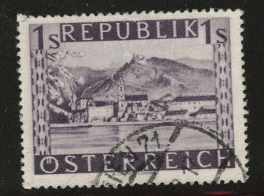 Austria Scott 512 Used stamp from 1947-48 set