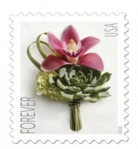 2020 Contemporary Boutonniere  forever stamps  5 Booklets 100pcs