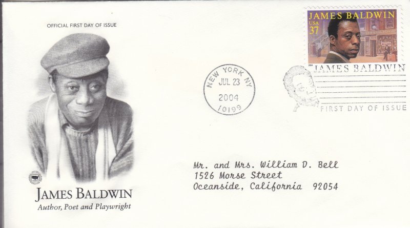 2004, Honoring James Baldwin, PCS, FDC (E9221)