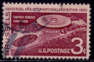 United States, 1958, Universal and International Exhibition, 3c, #1104, used