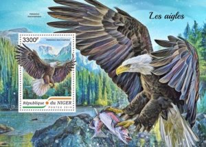 Niger - 2018 Eagles on Stamps - Stamp Souvenir Sheet - NIG18419b