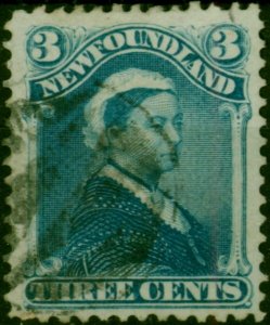 Newfoundland 1880 3c Pale Dull Blue SG47 Fine Used