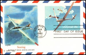 Scott UXC20 28 Cents Soaring Fleetwood FDC Unaddressed