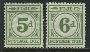 Fiji 1940 Postage Dues 5d and 6d mint o.g.