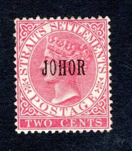 Johore SC #8   F/VF, Unused, Wmk. 2, CV $67.50 ..... 3180004