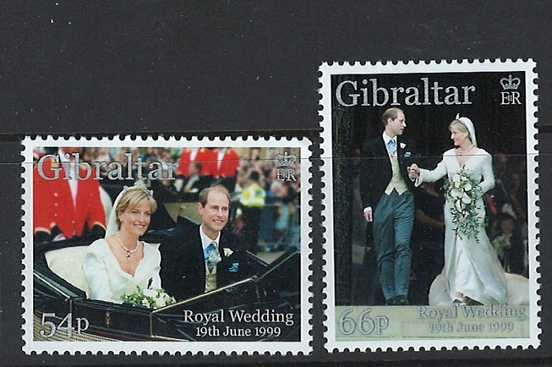 Gibraltar Scott  815-816, 820-821 MNH! Royal Wedding!