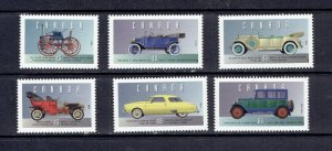 CANADA - 1993 HISTORIC LAND VEHICLES - SERIES 1 - SCOTT 1490a TO 1490f - MNH