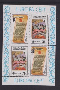 Turkish Republic of Northern Cyprus  #114  MNH  1982  sheet Europa