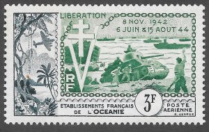 French Polynesia (1954) - Scott # C22,   MH