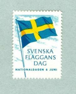 Sweden. Poster Stamp MNG 1963.  Flag National Day June 6 .