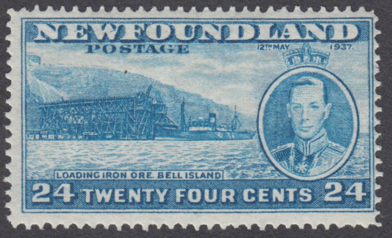 Newfoundland - #241 Long Coronation Issue, Bell Island Loading Ore - MH