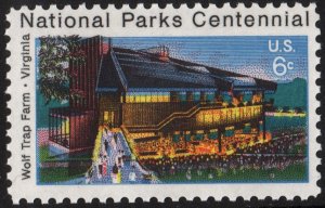 SC#1452 6¢ National Parks Centennial: Wolf Trap Farm (1972) MNH