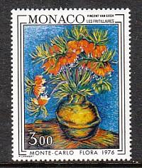 Monaco Flower Painting 1022 MNH VF