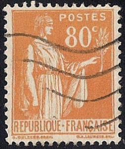 France #273 80C Peace Olive Stamp used EGRADED XF 91 XXF