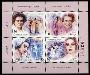 Serbia 2019 MNH Artistic Dance 4v M/S Booklet Cultures Arts Ballet Stamps