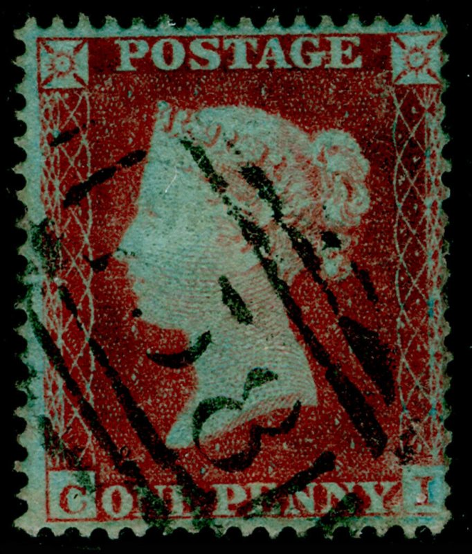 SG17, 1d red-brown, SC16 DIE I, FINE USED. Cat £35. CI