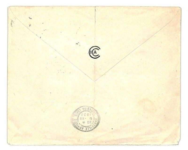 France Cols TOGO Cover LE HAVRE *PAQUEBOT* Cancel Postmark MARITIME 1930 F31a