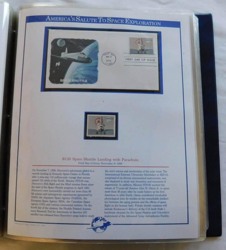 America's Salute to Space Exploration, Fleetwood First Day Covers w/ Min...