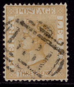 SIERRA LEONE QV SG20, 3d buff, FINE USED. Cat £10.