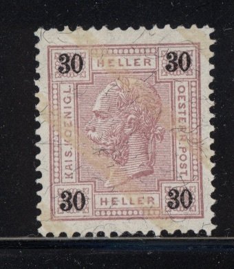 Austria 1901  Scott #78a w/ varnish bars MNH