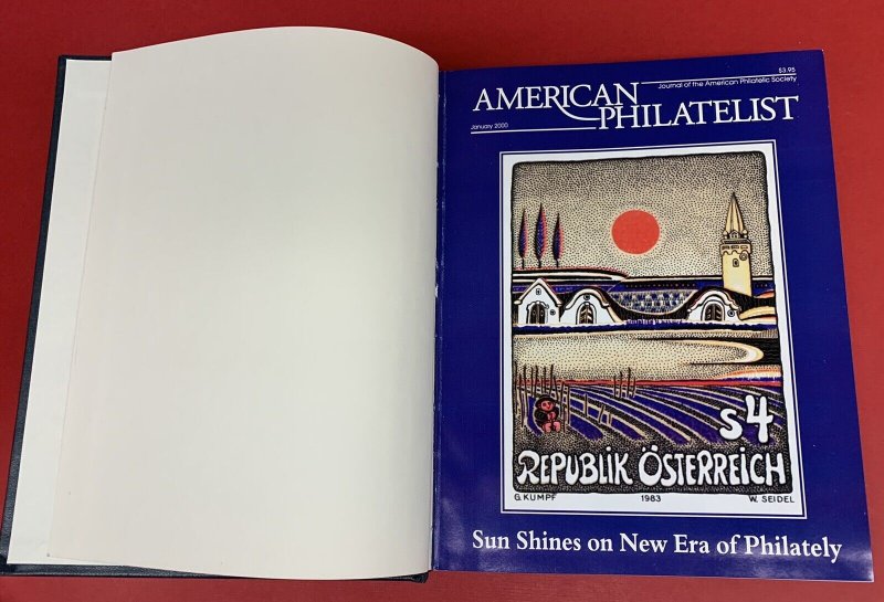 The American Philatelist, 12 Issues,  Jan.-Dec. 2000 Complete Year, Hard Bound