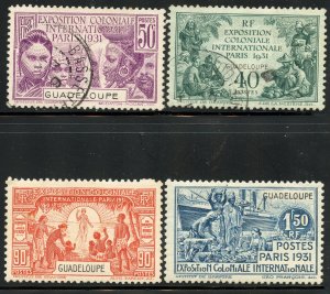 Guadeloupe 138-41, Mint and Used