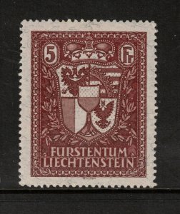 Liechtenstein #115 Extra Fine Never Hinged **With Certificate**