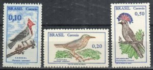 Brazil Stamp 1087-1089  - Birds