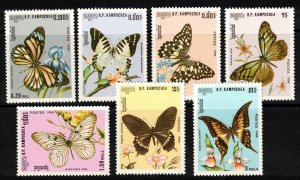 Cambodia Sc 691-7 NH set of 1986 - Butterfilies