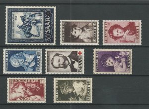 Saar, Postage Stamp, #B91, B92-B94, B95, B96-B98 Mint NH, 1952-53, JFZ