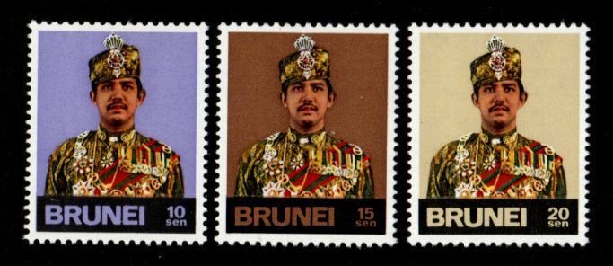 Brunei #197-199 Mint