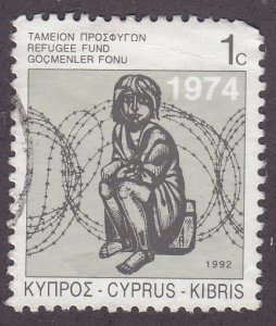 Cyprus RA9 Child Behind Barbed Wire 1992