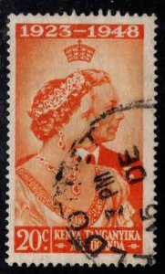 Kenya Uganda and Tanganyika KUT Scott 92 Used Silver Wedding Issue 1948