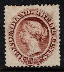 NEWFOUNDLAND SG61 1894 12c DEEP BROWN MTD MINT