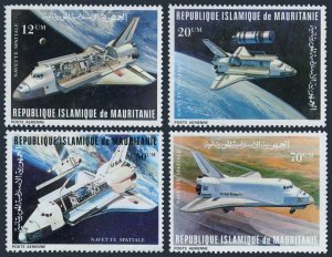 Mauritania C202-C205,C206,MNH.Michel 715-718,Bl.31. Columbia Space Shuttle,1981.