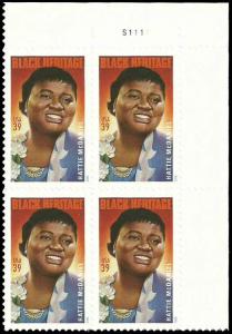 PCBstamps    US #3996 PB $1.56(4x39c)Hattie McDaniel, Black Heritage, 2006, M...